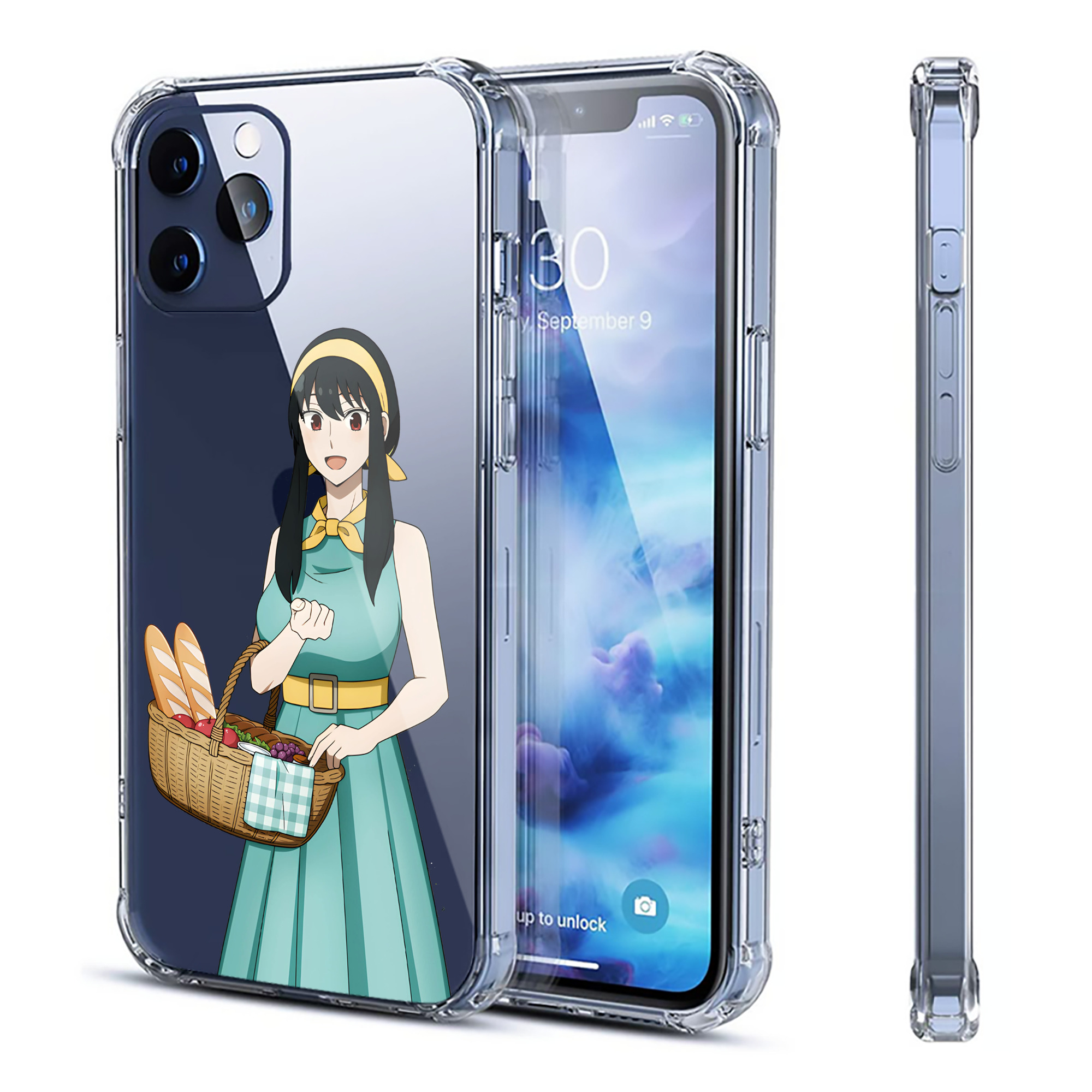 （画像用） SPY×FAMILY间谍家家酒 【iPhone 12シリーズ対応】透明スマホケース（クリアソフトケース）